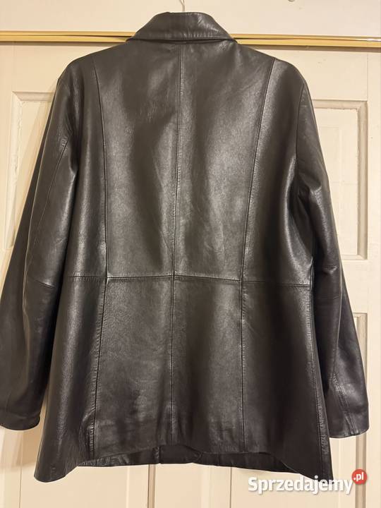 Marynarka damska S ze skóry naturalnej czarna Bez wzoru Częstochowa