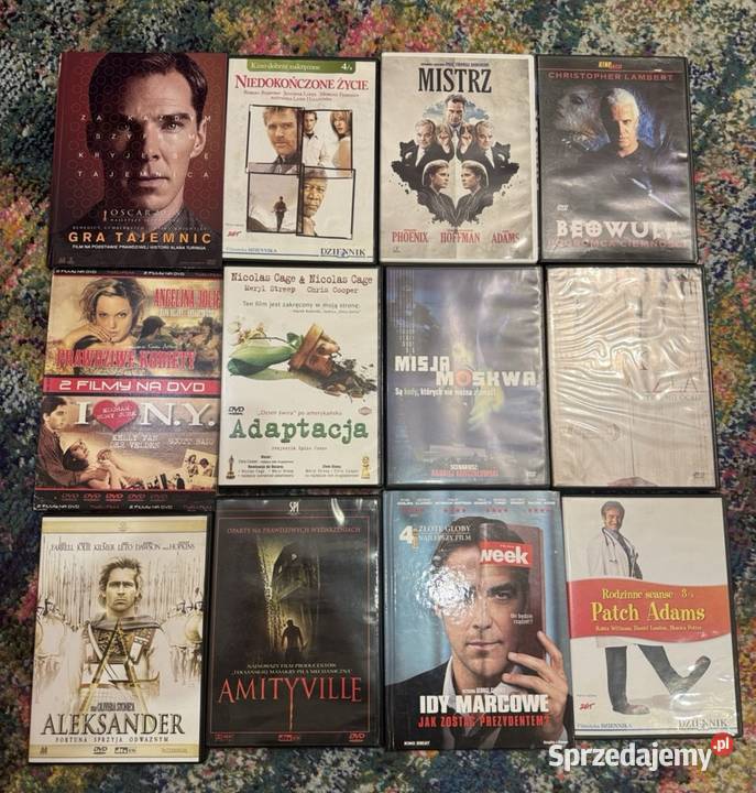 Kolekcja 74 płyt DVD z filmami Kalisz