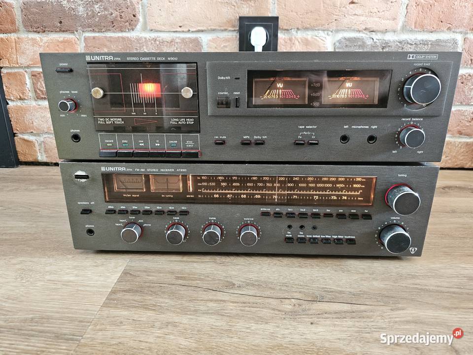 Amplituner Unitra At 9100 magnetofon M 9012 sprzedam