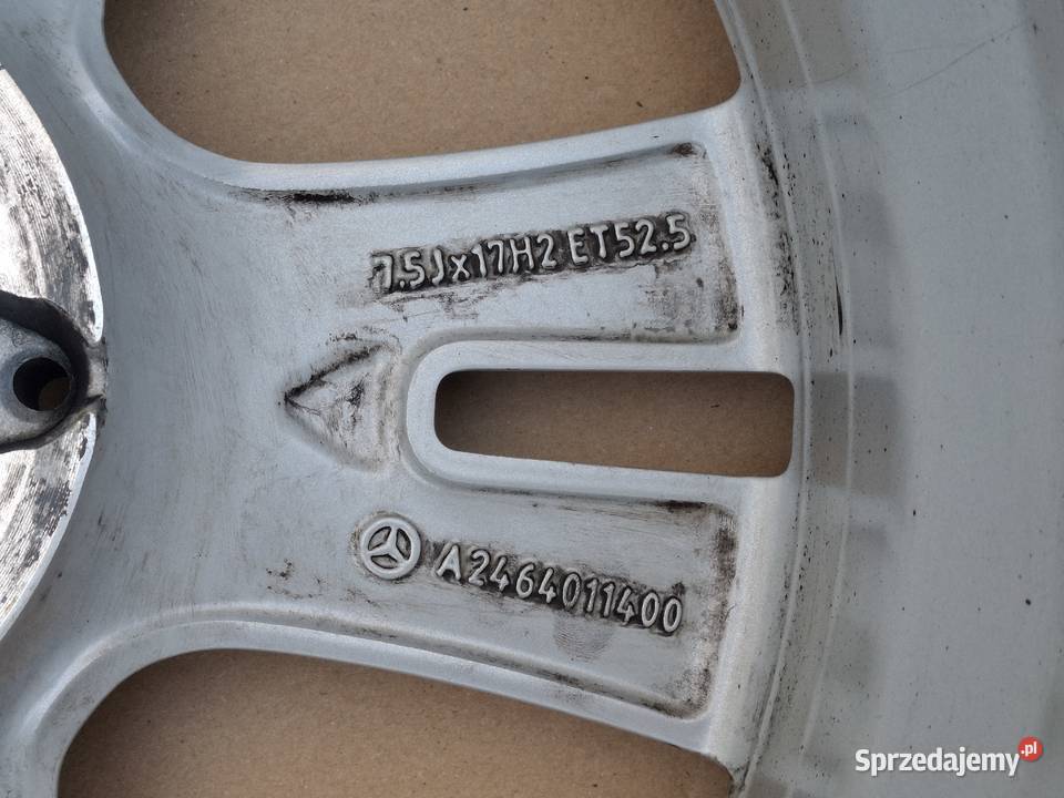 MERCEDES W176 W246 BKLASA FELGA ALUFELGA 17 75J Bieleń