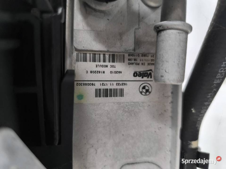 CHŁODNICE KOPLET WENTYLATOR BMW F20 16 116i 136 osobowe wielkopolskie