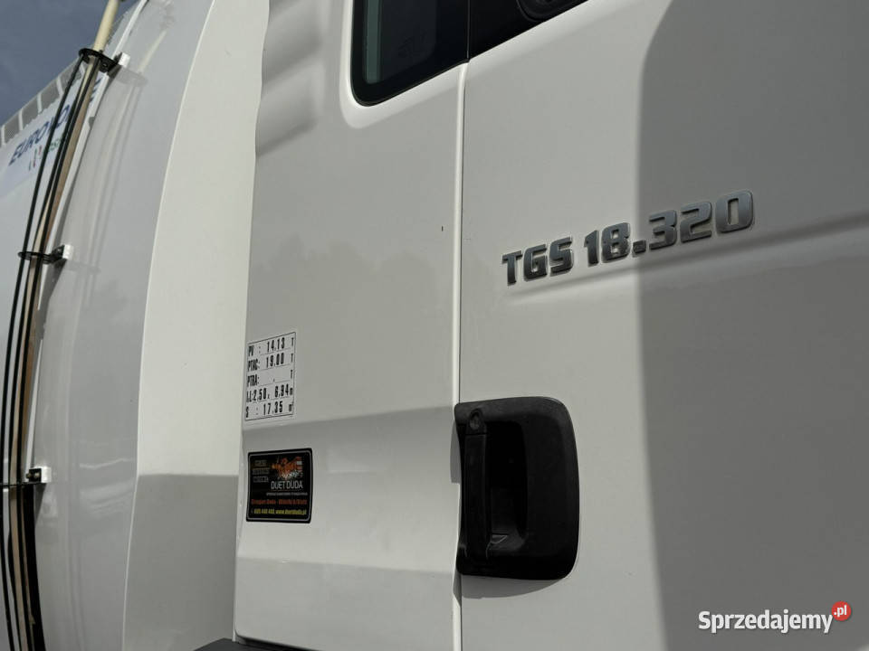 MAN TGS 18320 E5 BUCHER OPTIFANT 8000 Zamiatarka ABS Widełki