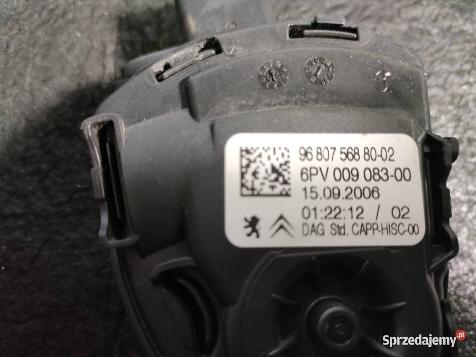PEUGEOT 207 POTENCJOMETR Pedały Swarzędz sprzedam