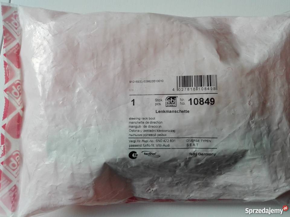 Osłona przekładni kierowniczej vw polo lupo seat