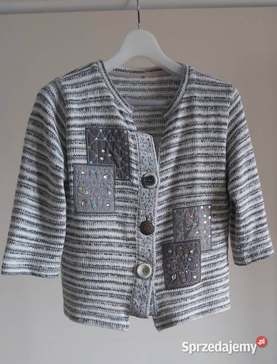Żakiet dzianinowy damski rozmiar L XL rękaw Lublin