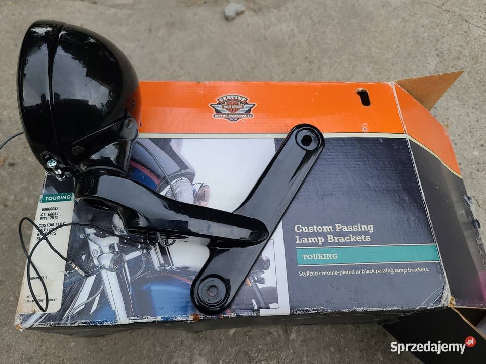 Harley touring skcesoryjne lampy czarne Oświetlenie Kutno