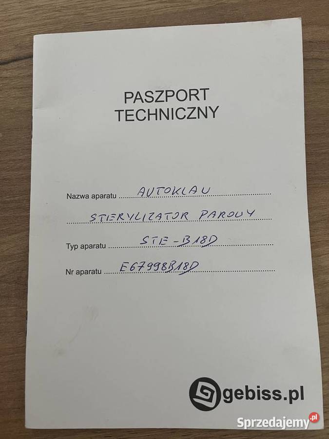 Autoklaw TINGET klasa B 18L łódzkie Ozorków