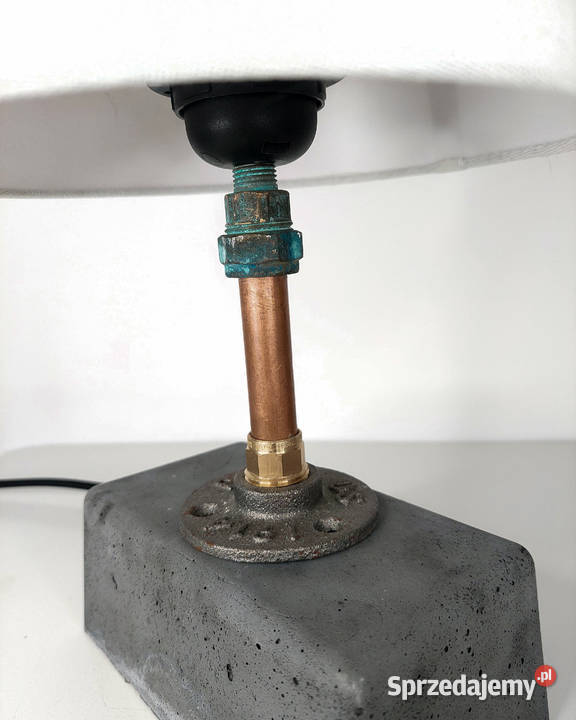 lampka beton abażur loft Warszawa