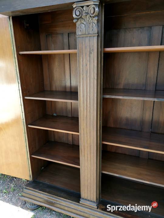Elegancka witryna biblioteka ok 1920r antyk Wałbrzych sprzedam