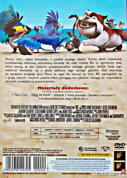 RIO RIO 2 2 DVD Filmy Kalisz