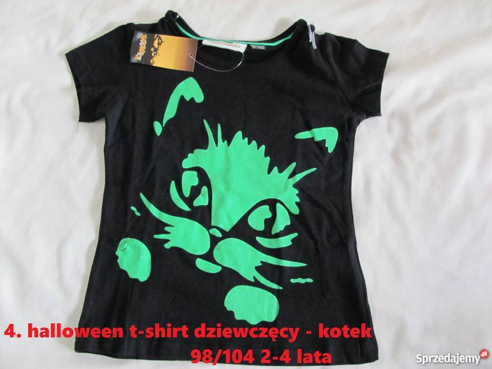 Halloween tshirts koszulki 6 wzorów chłopięce i czarny Bluzki, koszulki i kaftaniki