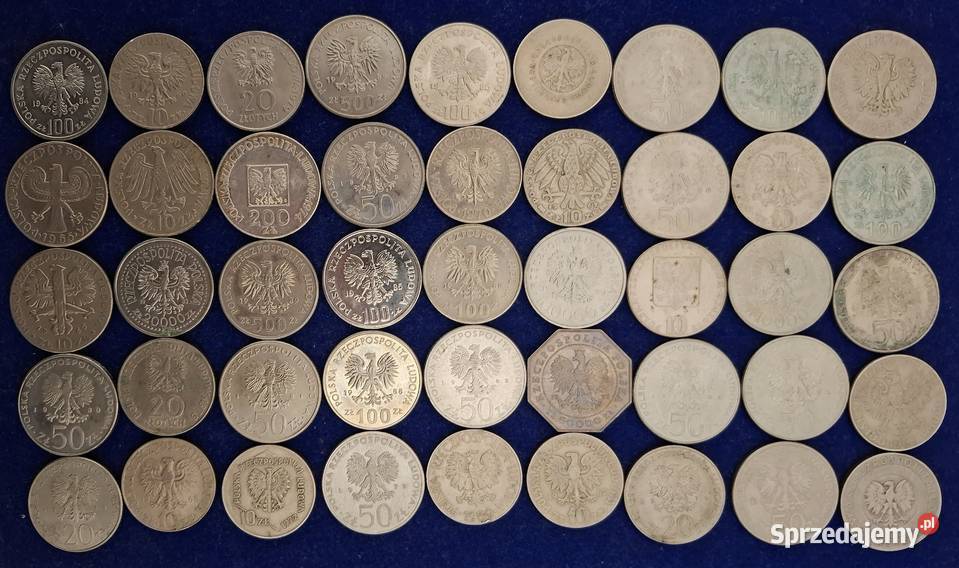 Zestaw Monet 45 sztuk PRL śląskie Gliwice sprzedam