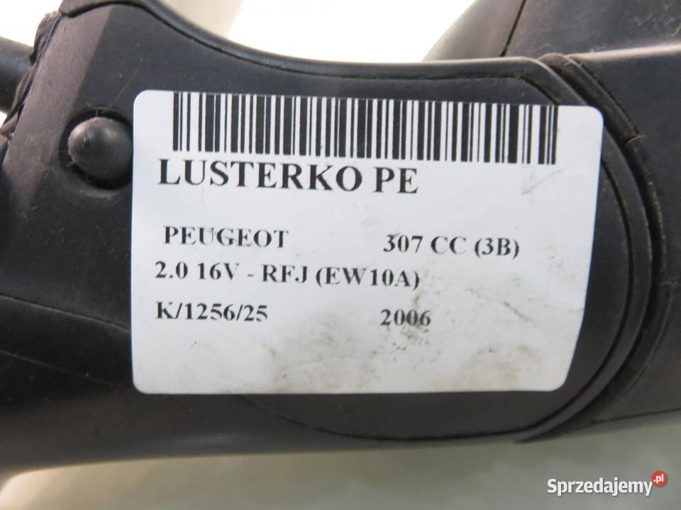 LUSTERKO PRAWE PEUGEOT 307 CC EZR małopolskie