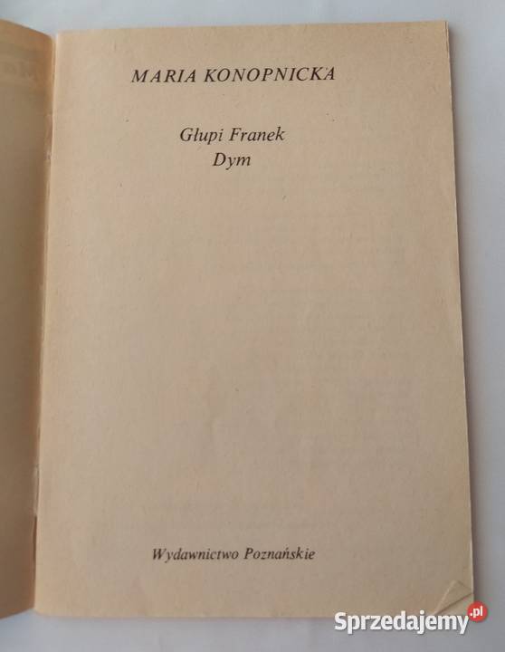 Głupi Franek Dym Maria Konopnicka Hajnówka