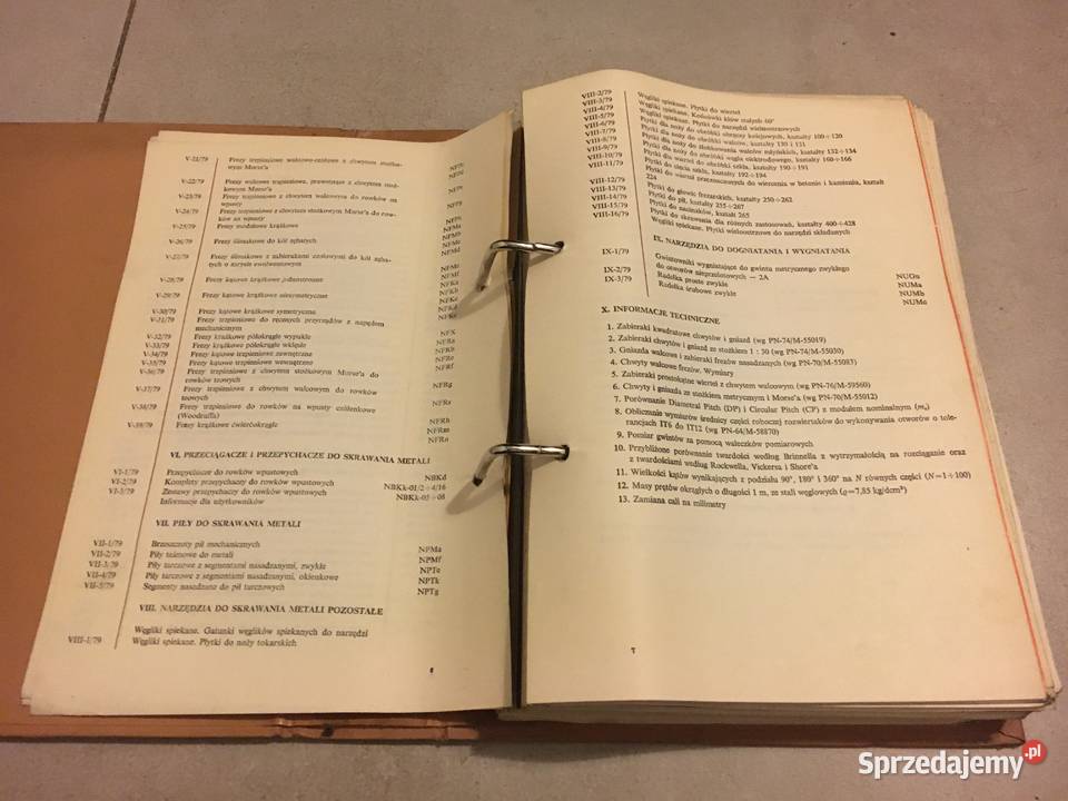 Katalog Narzędzia metalowe do skrawania metali sprzedam