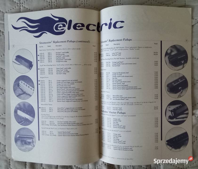 Seymour Duncan 2001 pickups catalog katalog Muzyka Kępice