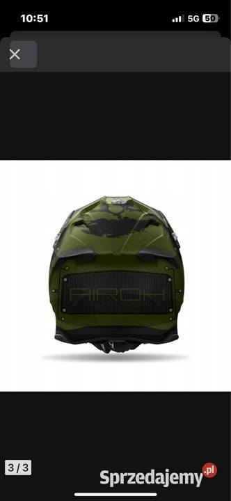 Kask enduro Airoh Twist 3 w kolorze wojskowej sprzedam