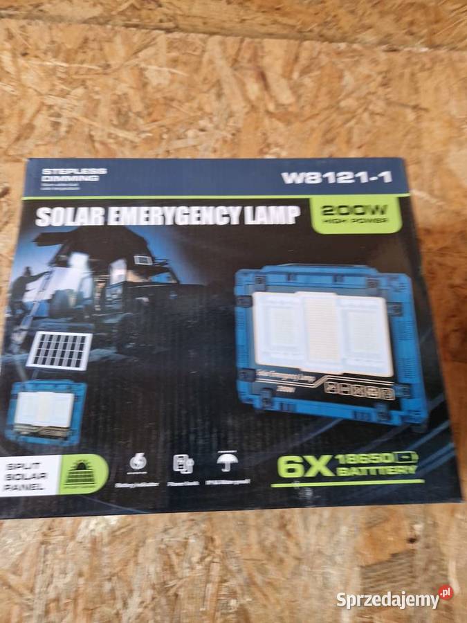 Przenośna Lampa Solarna LED Model W81211 wielkopolskie Głogowa sprzedam