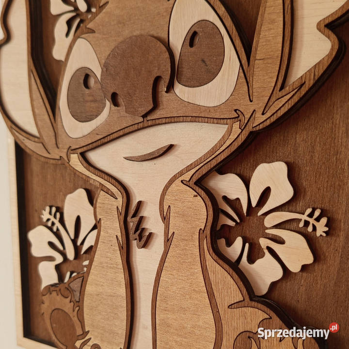 Stitch 3D z drewna 24 Warstwowy obraz handmade Bełchatów