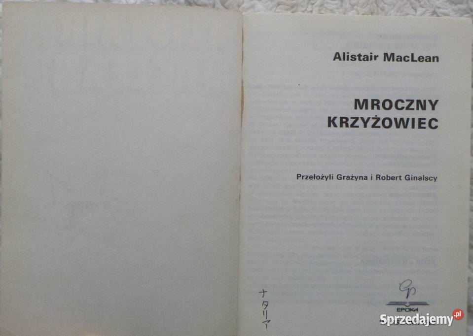 Mroczny krzyżowiec Alistair MacLean miękka