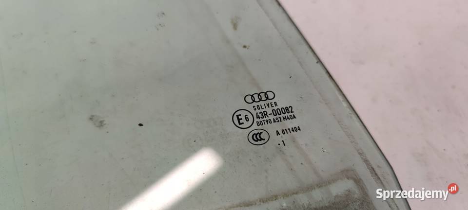 SZYBA BOCZNA DRZWI PRAWY TYŁ AUDI A6 C7 2011R Przystajń