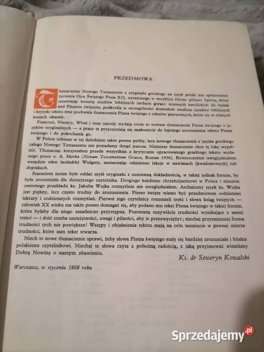 Pismo Święte Nowego Testamentu 1982 dolnośląskie Wałbrzych