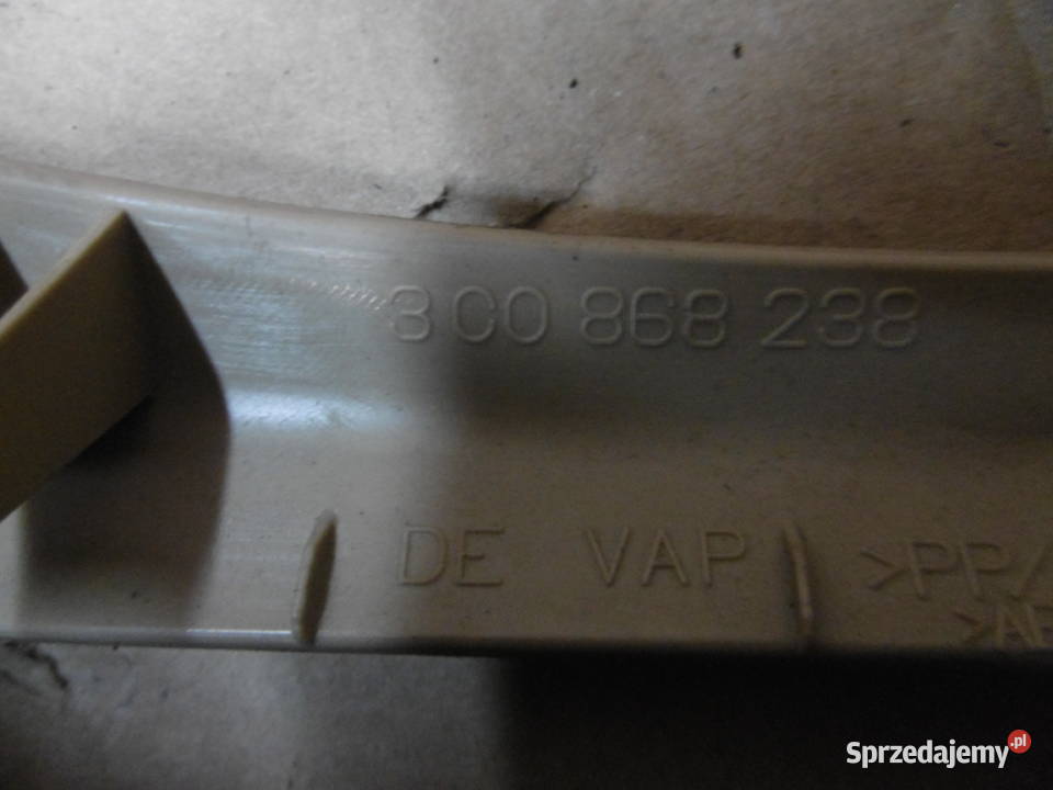 osłona maskownica słupka 3C0868238 vw passat b6 Szczecin sprzedam