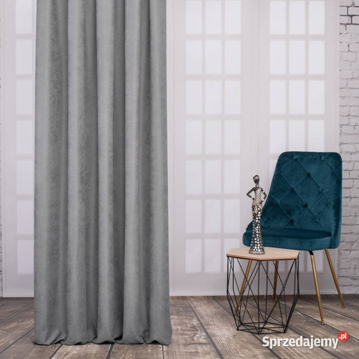 Zasłony zaciemniające szare 140 x 250 Ciechanowiec sprzedam