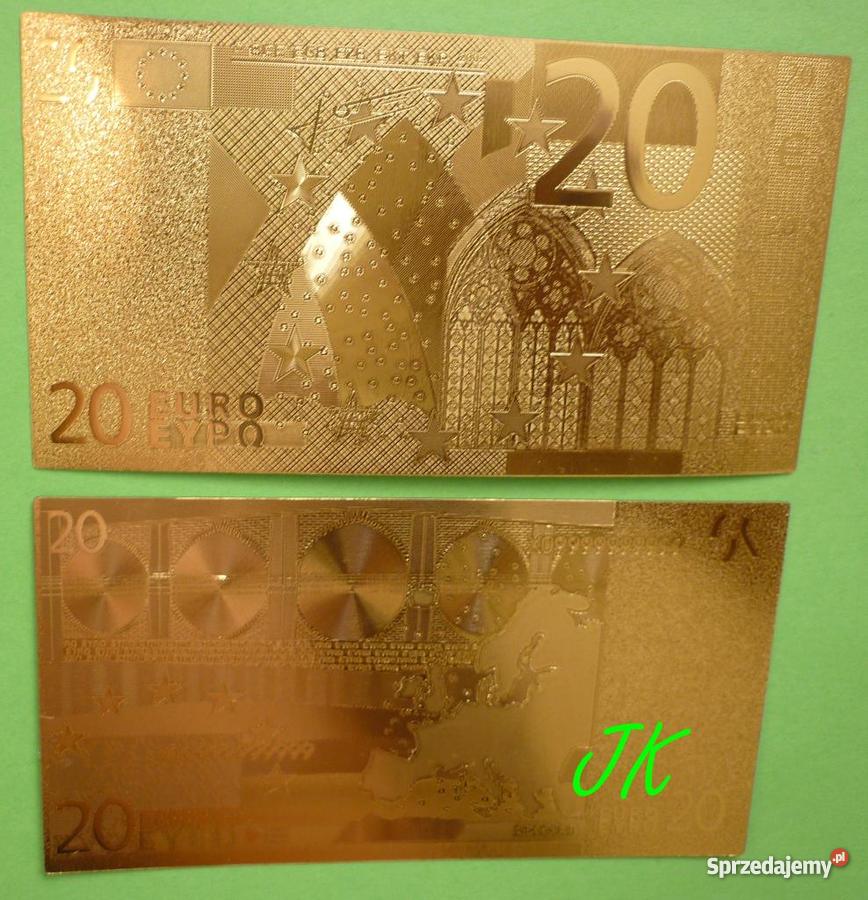 ZŁOTY BANKNOT 510 2050100200500 EURO ZŁOTO 24 Ka Sosnowiec sprzedam