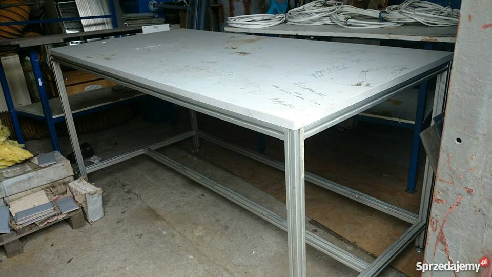 Stół roboczy na profilach aluminiowych Wrocław