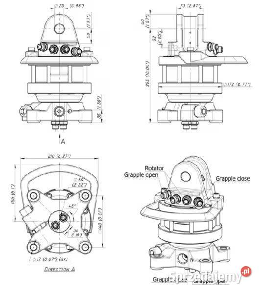 GR465 Rotator 45kN 4x17 mm kołnierzowy Rolnictwo Przasnysz