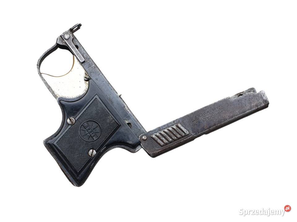 Stary pistolet hukowy MUBIS Błyskawica lata 2030 Cieszyn