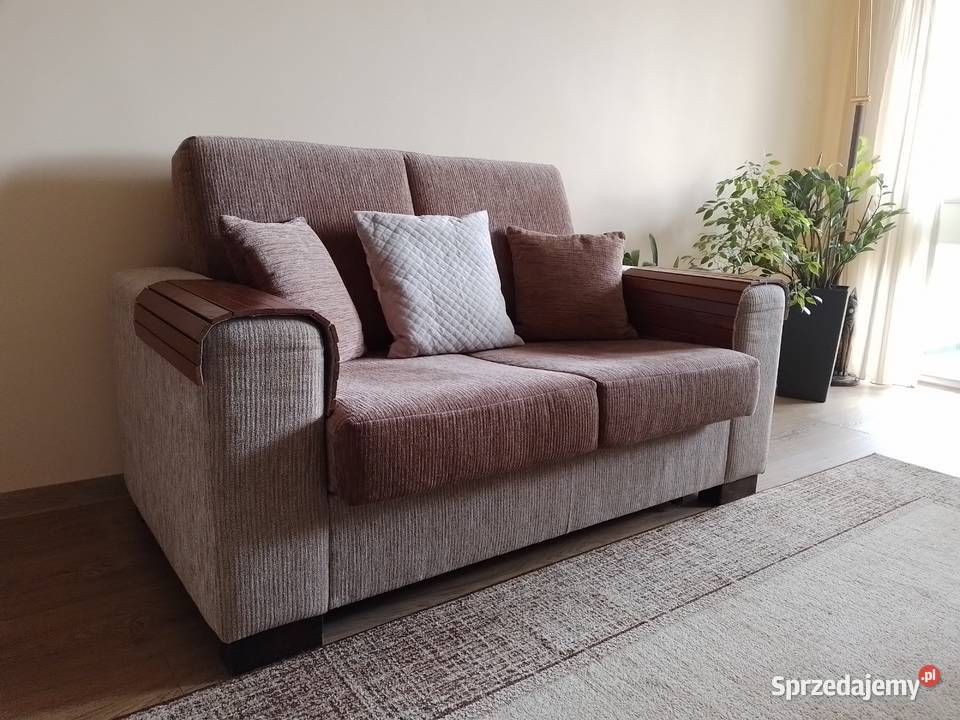 Sprzedam pięknie utrzymaną sofę z funkcją spania Łóżka, wersalki i sofy Łomża