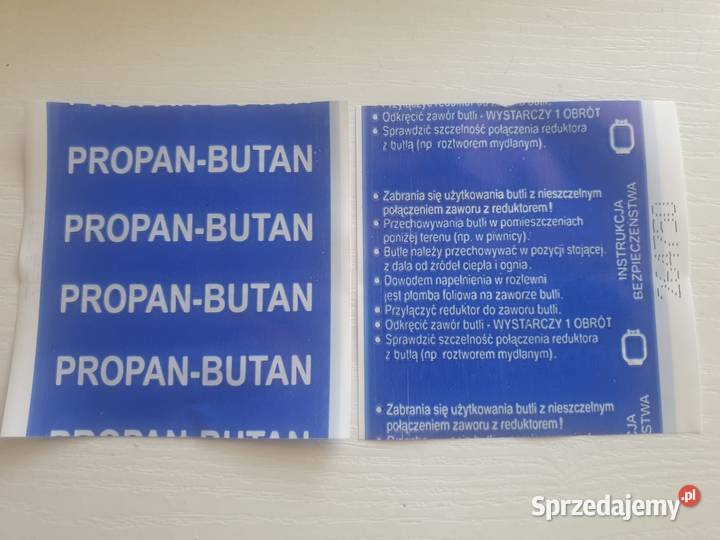 Plomby termokurczliwe PropanButan 85x85 Bydgoszcz