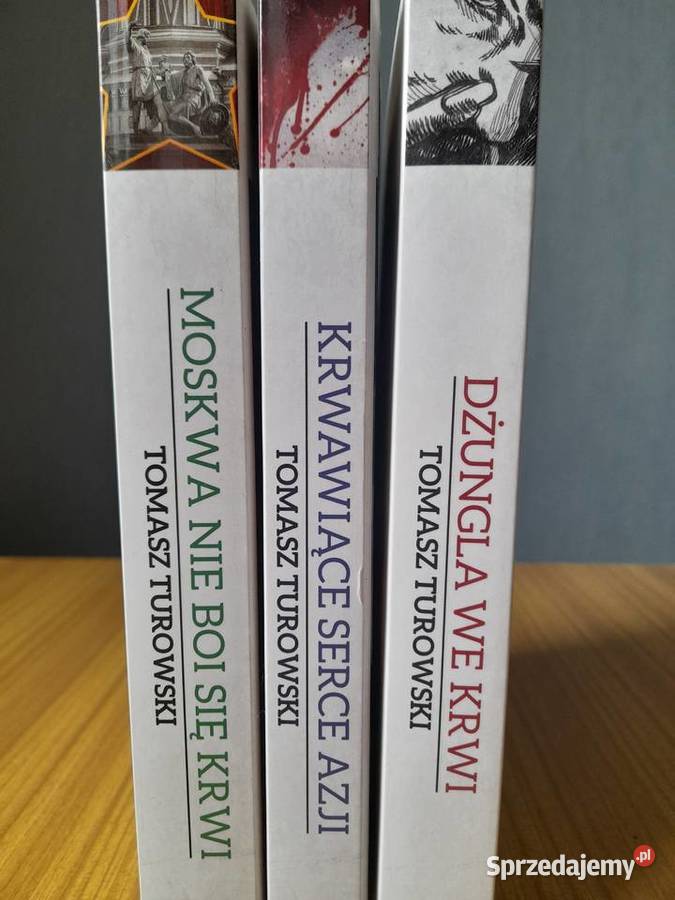 ZESTAW trzech książek Cykl Tomasza Turowskiego wielkopolskie Międzychód