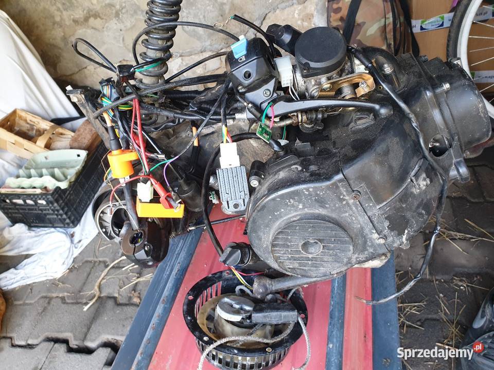 Silnik skuterowy 50 4T kompletny z instalacją Bolesławiec sprzedam