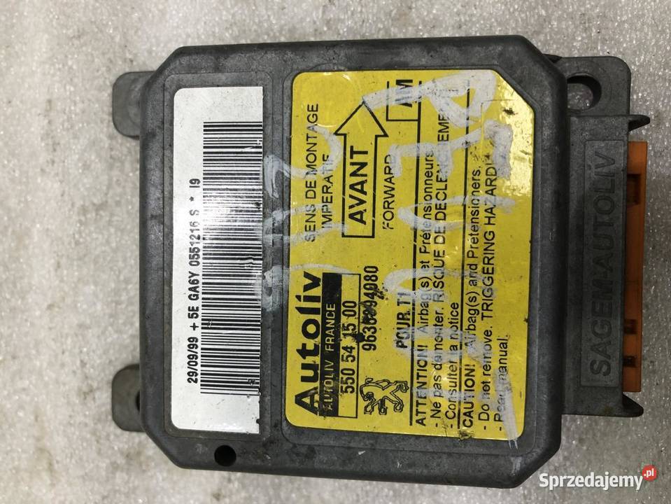 MODUŁ AIRBAG PEUGEOT 206 550541500