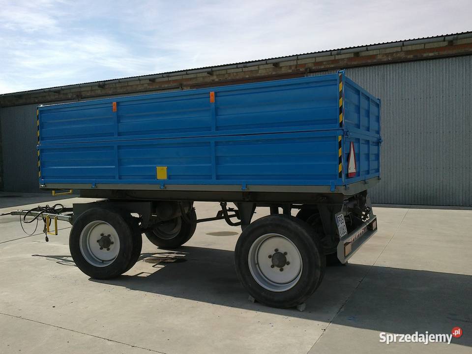 2 Przyczepy AUTOSAN wywrotka nieuszkodzony wielkopolskie Pogorzela
