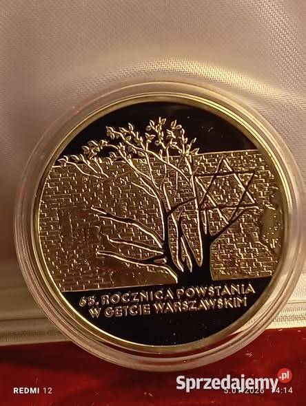 Moneta 20 65 rocznica powstania w Getcie Warszawa