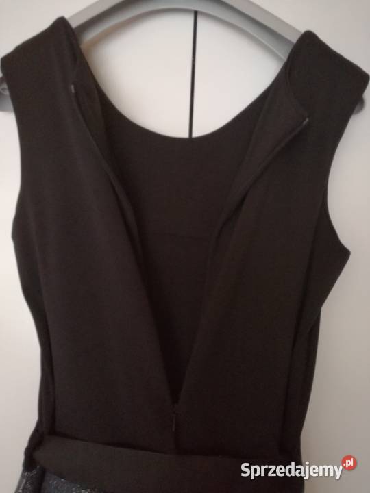 Sukienka imprezowo koktajlowa czarno srebrna Inny wzór Lublin