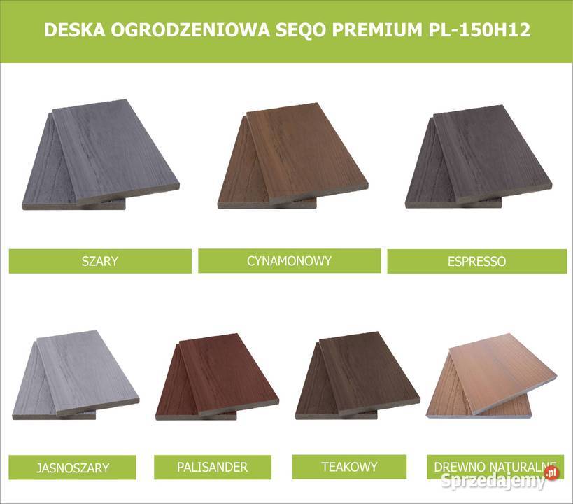DESKA OGRODZENIOWA SEQO PREMIUM 150H12 29m Materiały budowlane Ostrzeszów