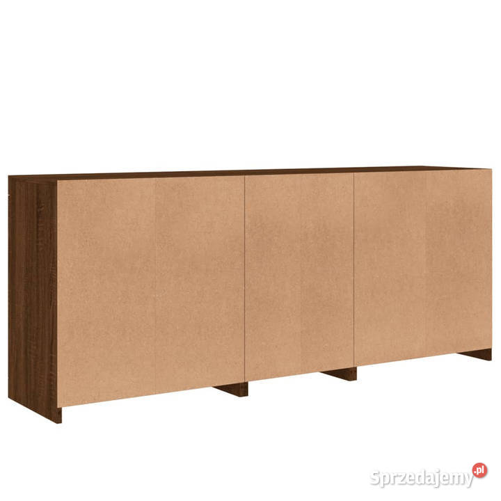 Szafka z oświetleniem LED brązowy dąb 162x37x67 Warszawa