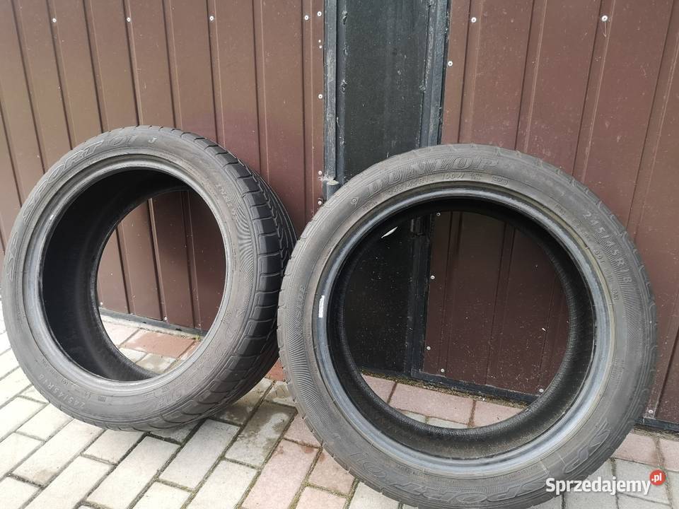 2 opony Dunlop 245x45 R18 2018r Samochodowe