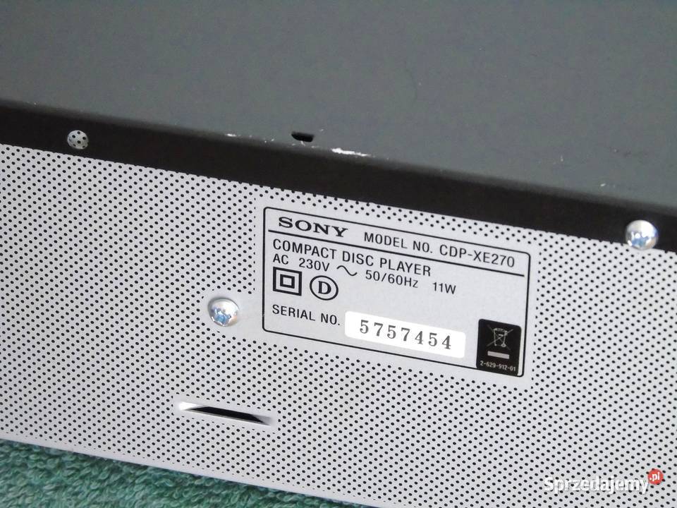 Odtwarzacz płyt Sony CDPXE270 sprawny WYSYŁKA Jasło sprzedam