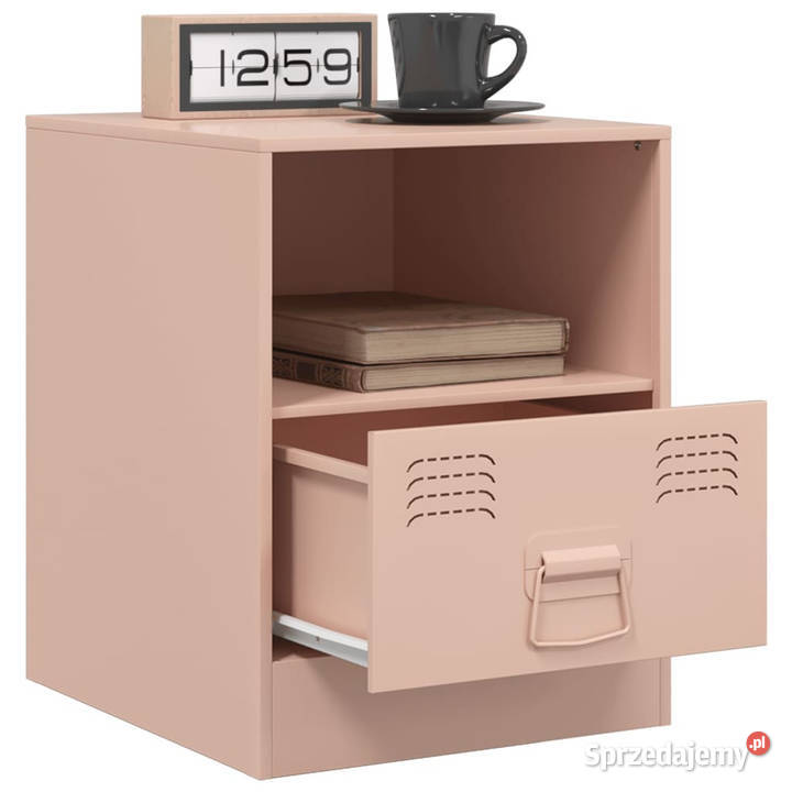 Szafka nocna różowa 345x39x44 stal WM841753 Warszawa sprzedam
