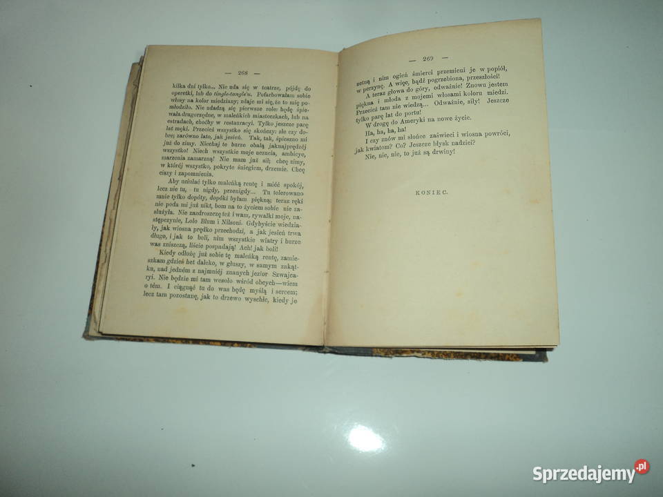 Powieść Jesień Alfreda Konara z 1898 roku Nowy Sącz