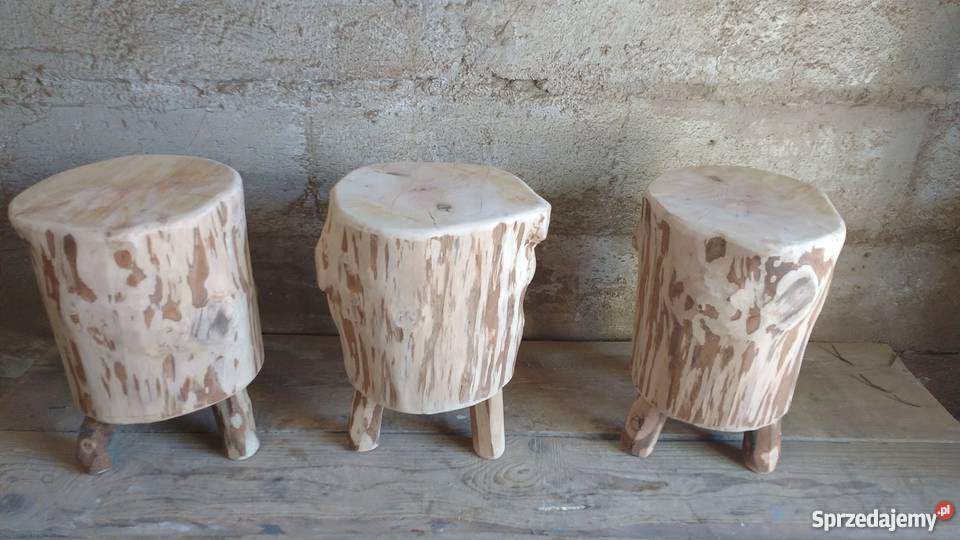 Stołki pieńki drewniane Białystok