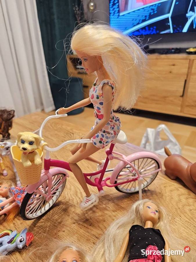 Lalka Barbie na rowerze z pieskiem Rzeszów
