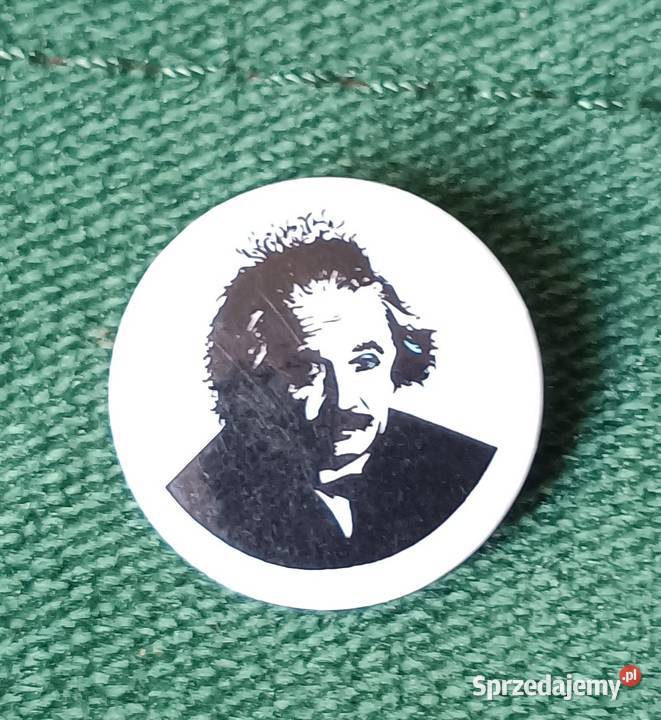 Plakietka przypinka Albert Einstein