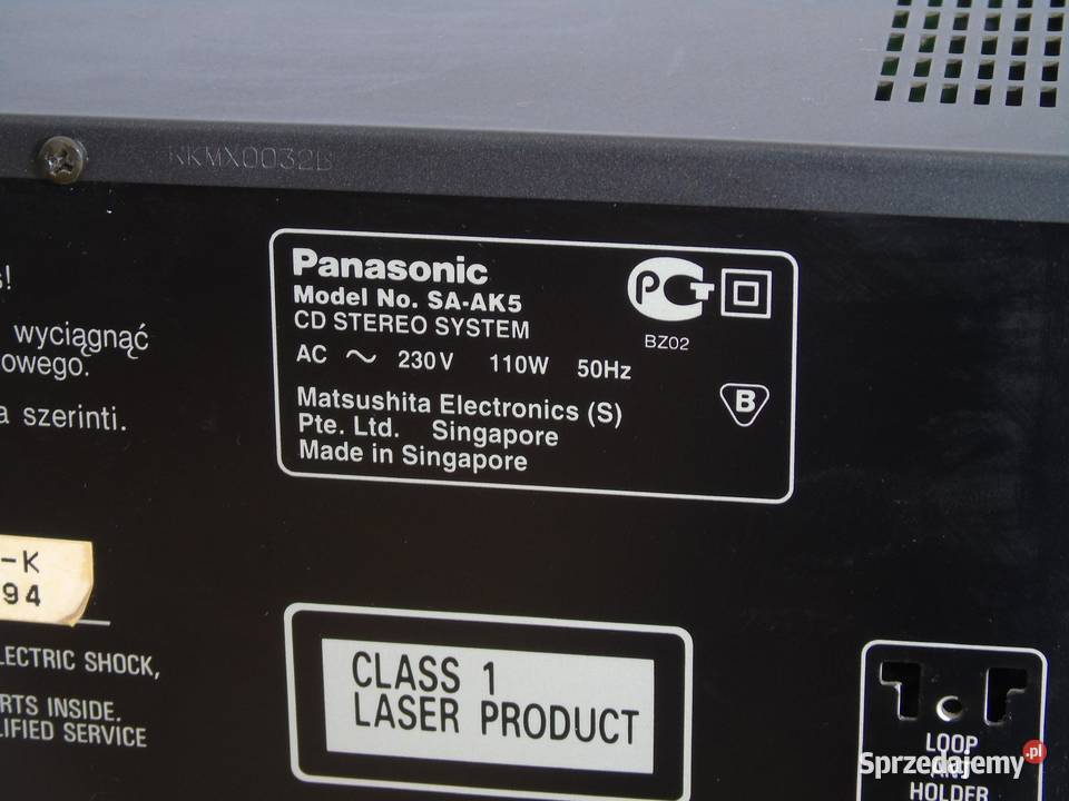 Wieża Panasonic radio AUX karaoke mocna DOSTAWA podkarpackie Jasło sprzedam